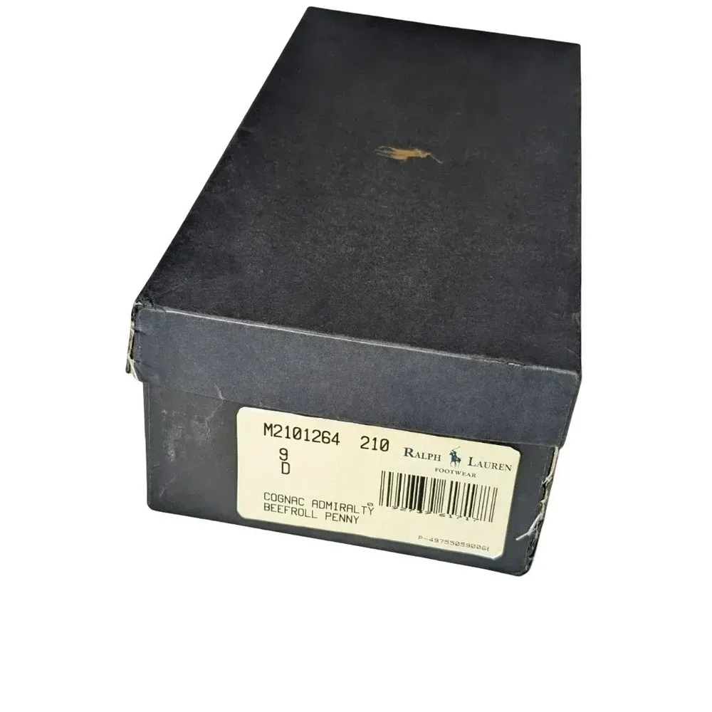 Polo Ralph Lauren Bench Made USA Admiralty Beefroll Penny Loafers Sz 9 NIB - Picture 13 of 14